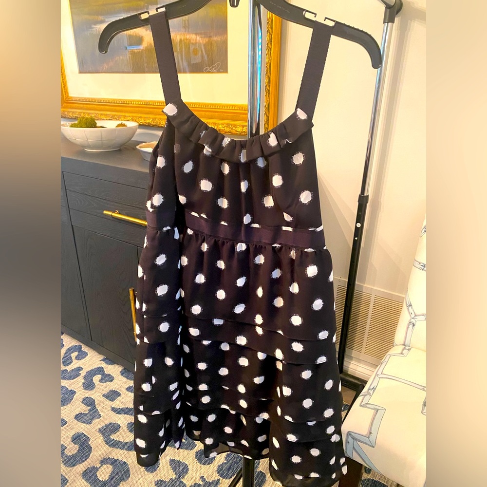 Loft size 2 NWT black/white dot dress
